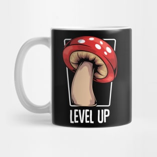 Mushroom - Level Up - Cool Gamer Fly Agaric Mug